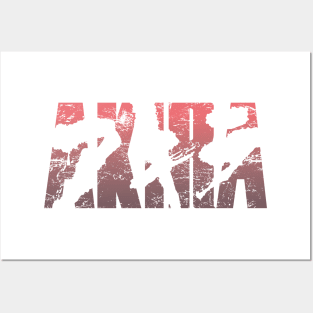 Akira Logo (aged and weathered) Posters and Art